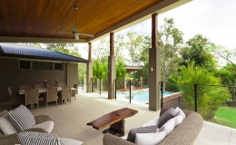 Modern backyard